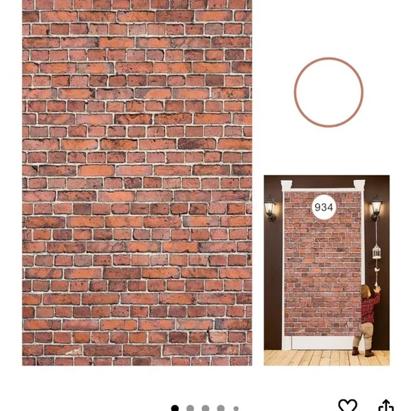 Brick Wall Tapestry for Party Decor or Photography (used for Harry Potter Party) - Picture 3 of 5